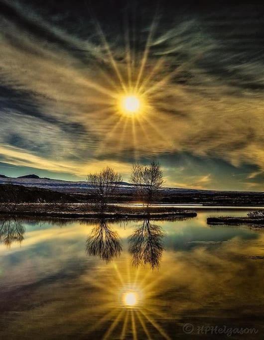 Nice Whole Year Cottage Bythingvallavatn Veithilundur Buitenkant foto
